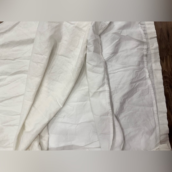 Abercrombie & Fitch Off White Ivory Linen Pull on Maxi Skirt with Slit XS - Picture 9 of 10